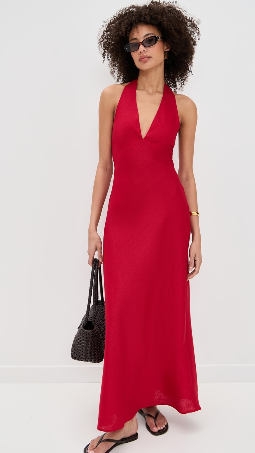 Reformation Delilah Linen Dress