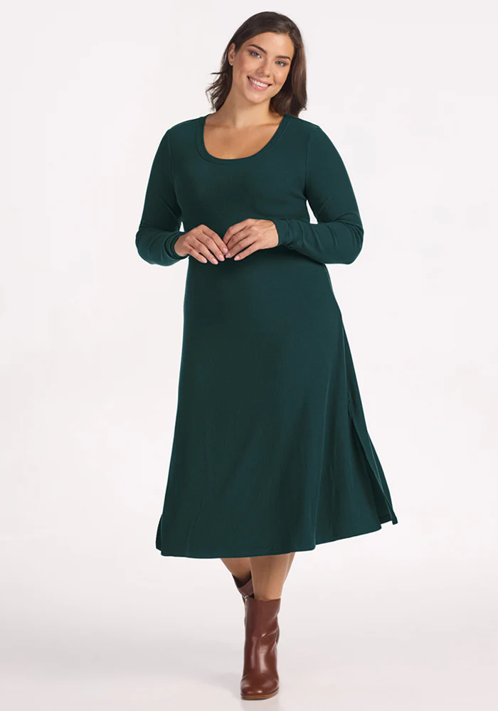 Caroline Ribbed Twirl Dress